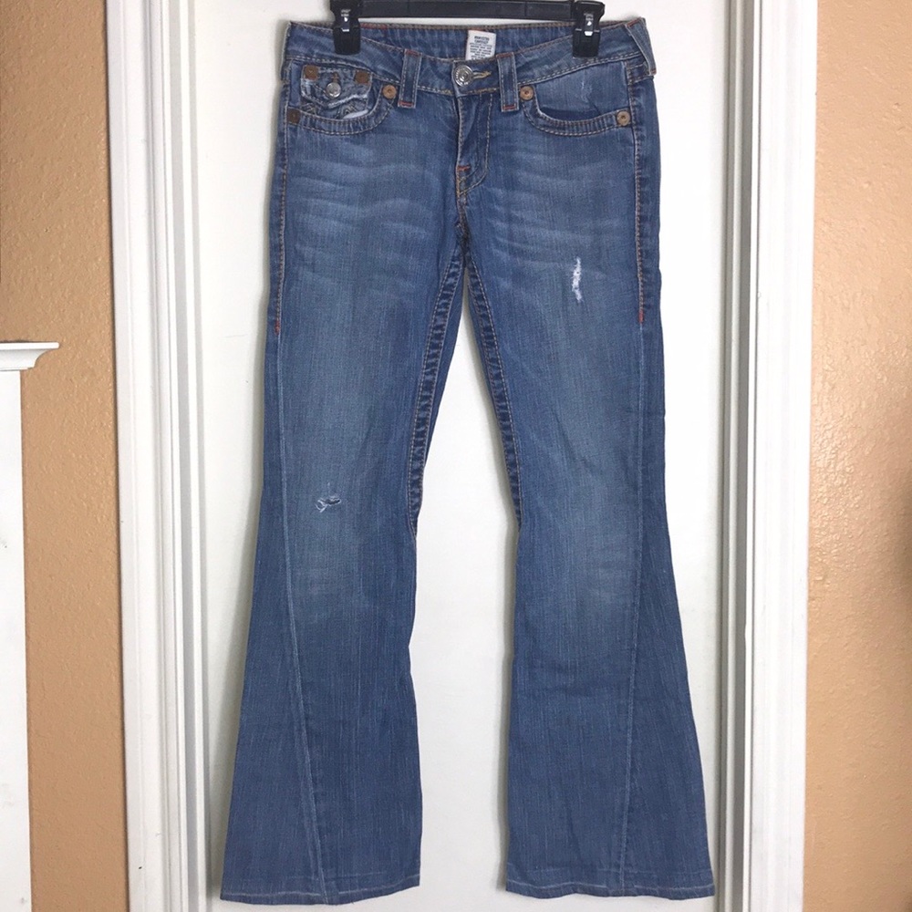 True Religion Joey Big T Twist Hem Sz 28 - Picture 2 of 8